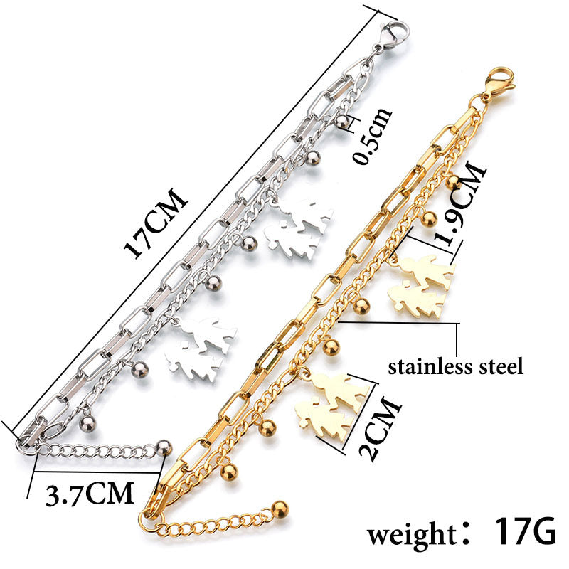 Couples Mix And Match Stainless Steel Hand Jewelry