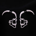 silver skull earrings
