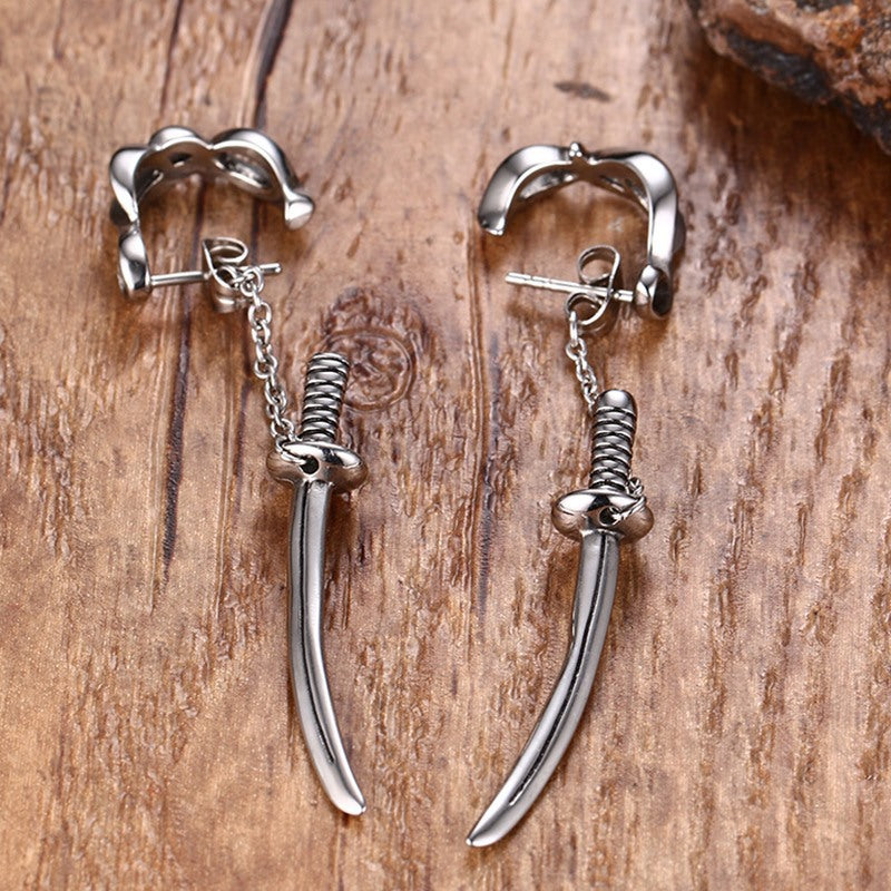 Punk Style Sword Earrings