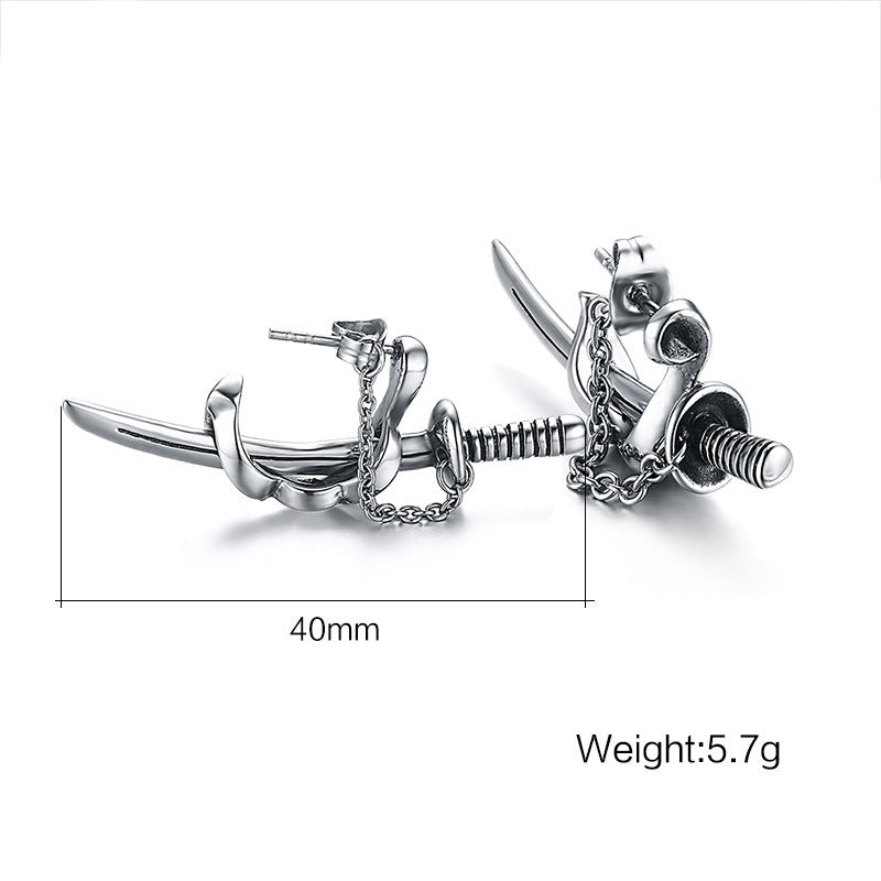 Punk Style Sword Earrings